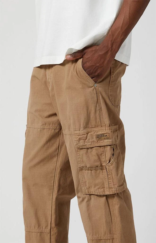 PacSun Tan Ripstop Baggy Cargo Pants 5