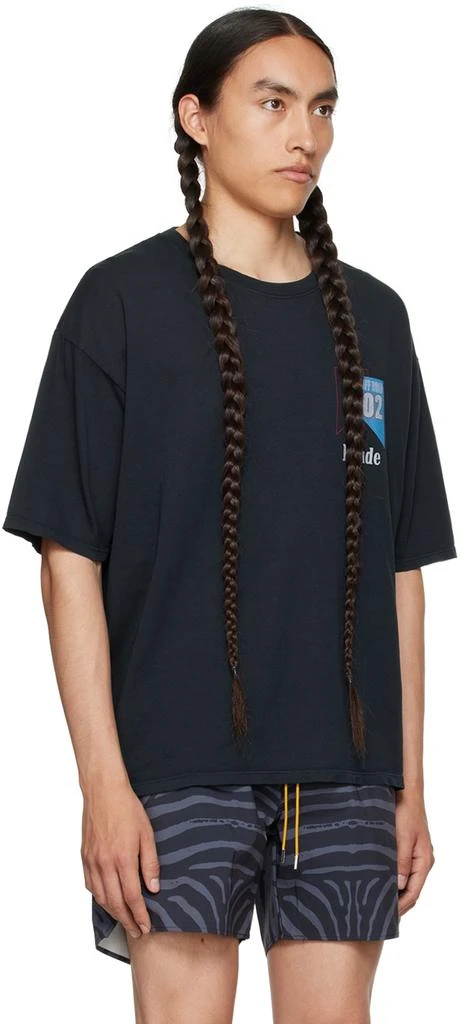 Rhude SSENSE Exclusive Black '02' T-Shirt 2