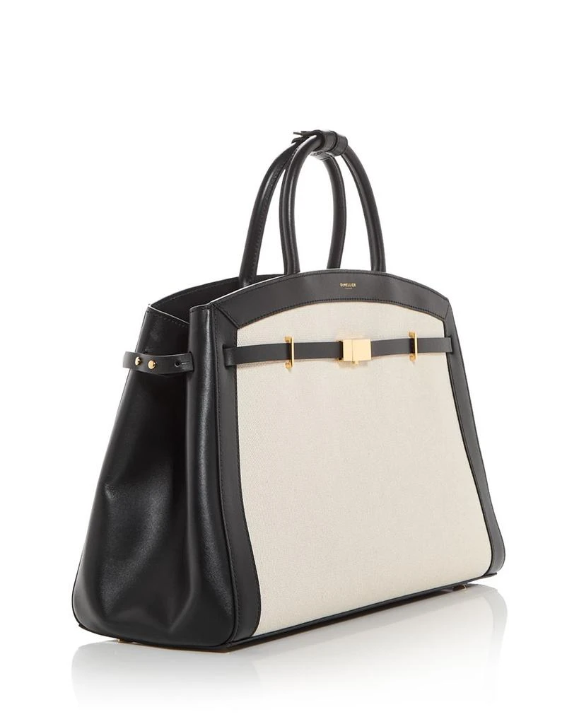 Demellier The Hudson Canvas & Leather Top Handle Bag 4