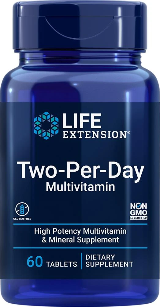 Life Extension Life Extension Two-Per-Day Multivitamin, 60 Multivitamin tablets (60 tablets) 1
