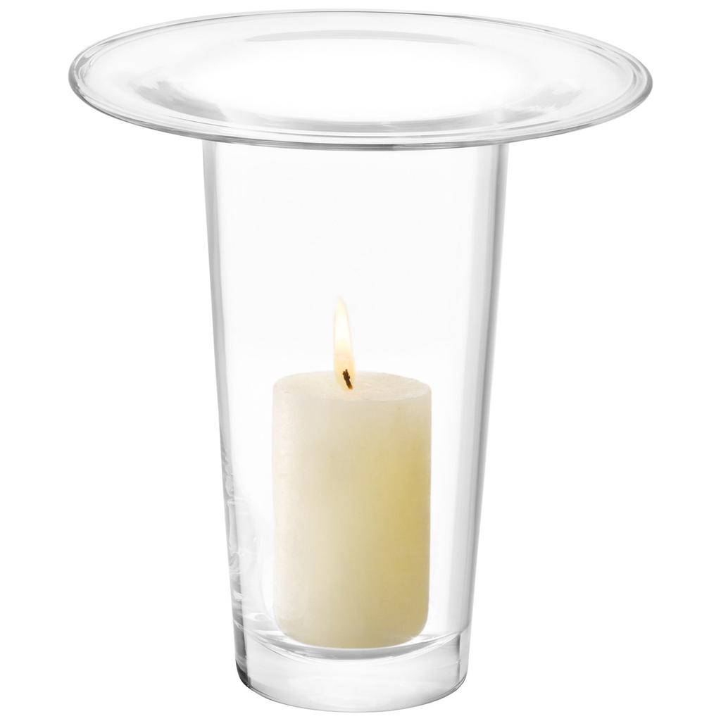 LSA International Victoria vase-lantern h26cm clear