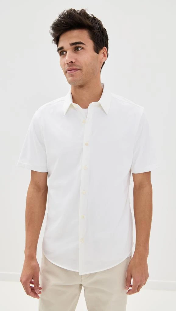Theory Structure Knit Irving Short Sleeve Shirt 6