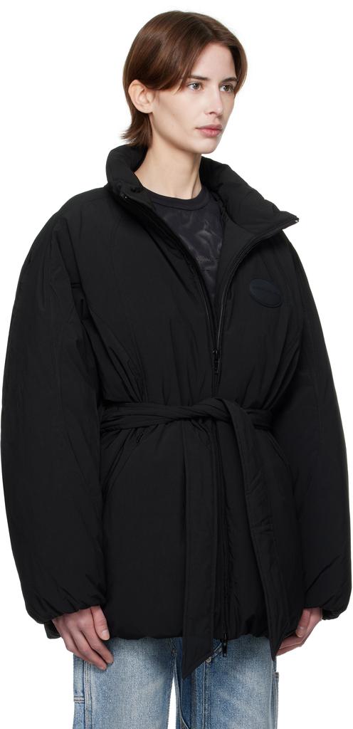 Alexander Wang Black Dome Logo Patch Down Jacket