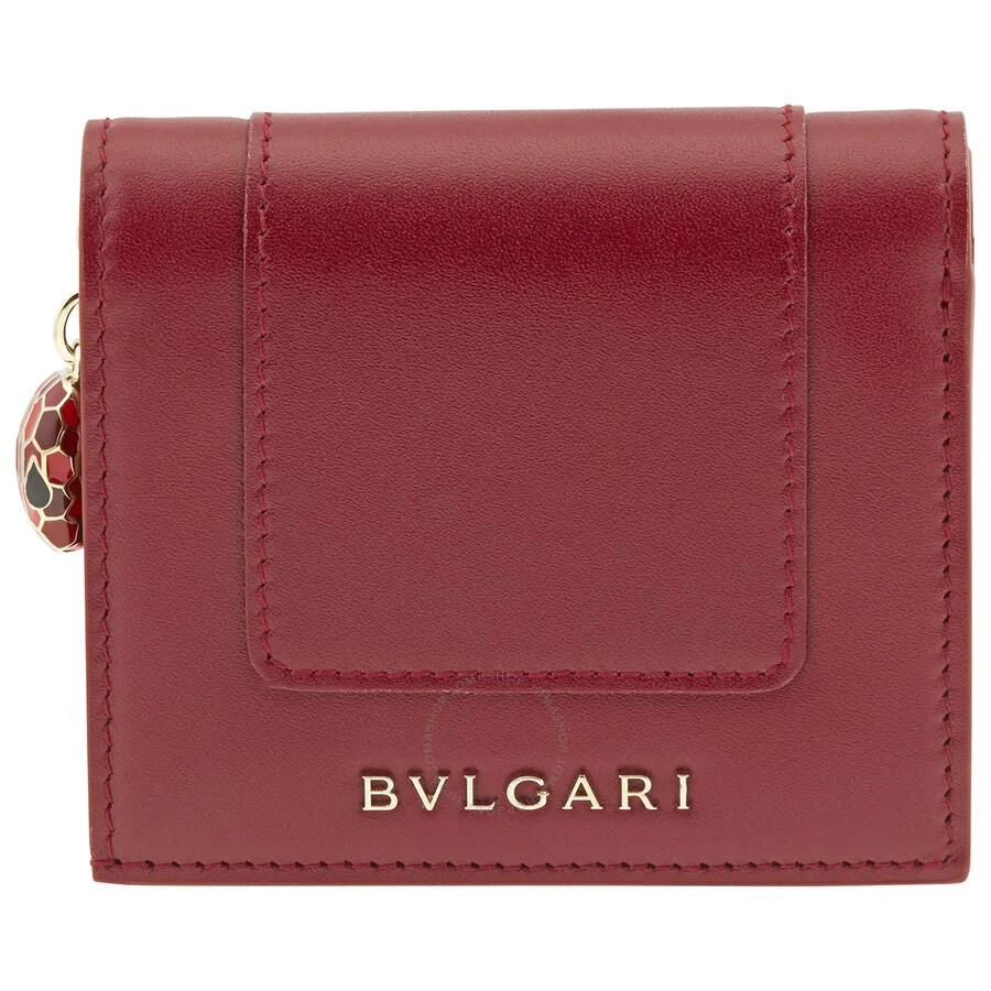 BVLGARI Ladies Compact Bifold Leather Wallet 1