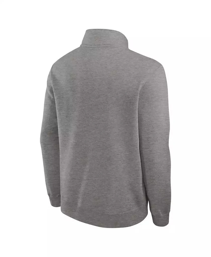 NIKE Men's Heather Gray Iowa Hawkeyes Primetime Club Half-Zip Sweatshirt 3