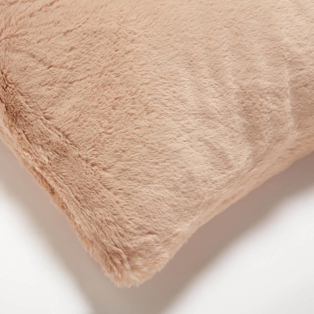 in homeware ïn home Recycled Polyester Faux Fur Cushion - Brown