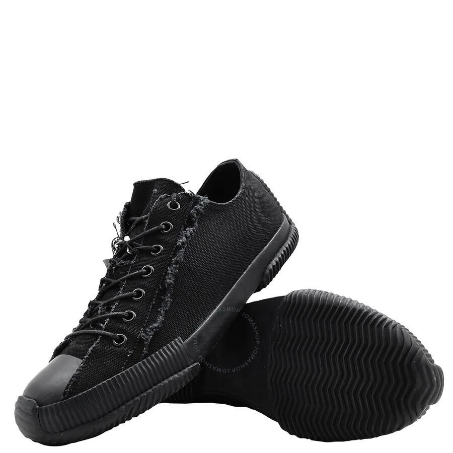 YOHJI YAMAMOTO Men's Black Low Top Lace Up Sneakers 2