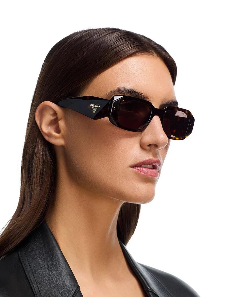 Prada Symbole Rectangular Sunglasses, 49mm 2