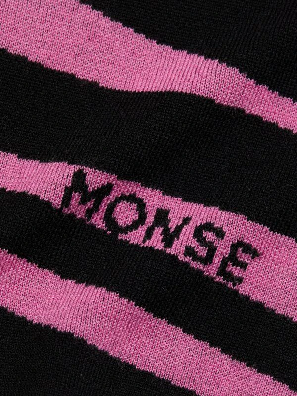 Monse Wool-Blend Zebra Cropped Sweater 4