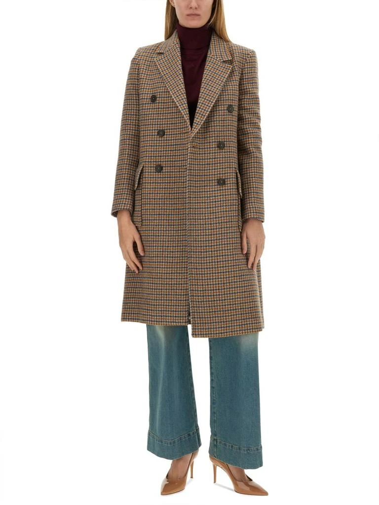 Paul Smith PS Paul Smith Double Breasted Houndstooth Coat 3