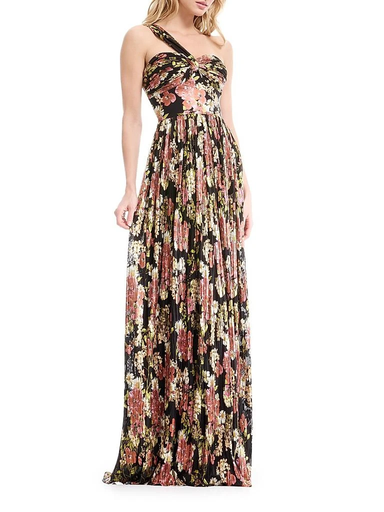 Dress The Population Idalia Floral One-Shoulder Gown 3