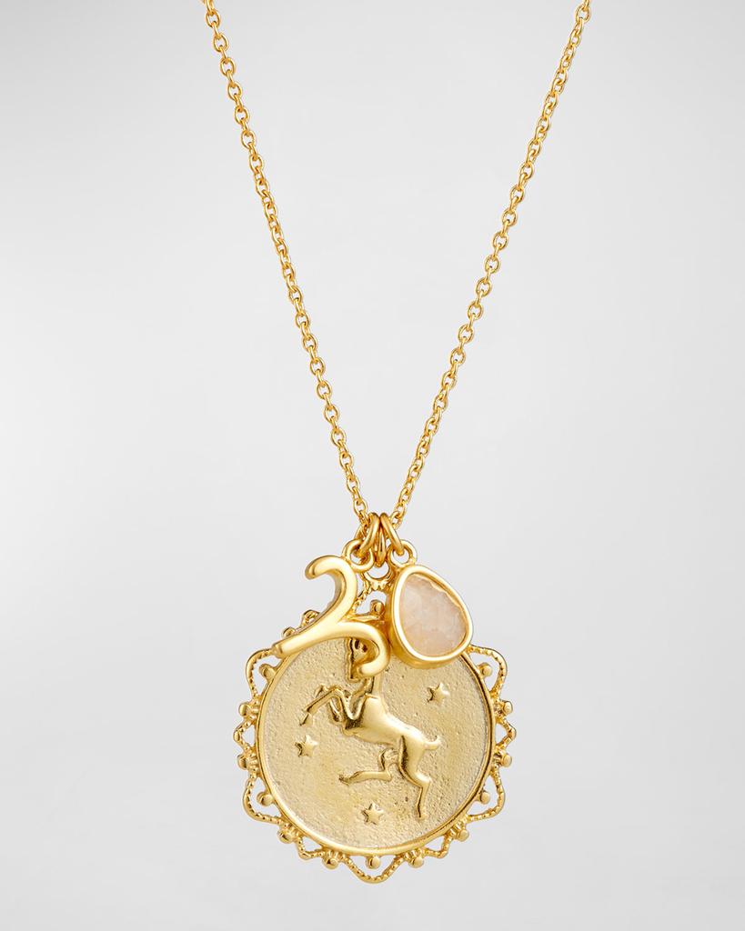 Tai Zodiac Charm Necklace w/ Moonstone