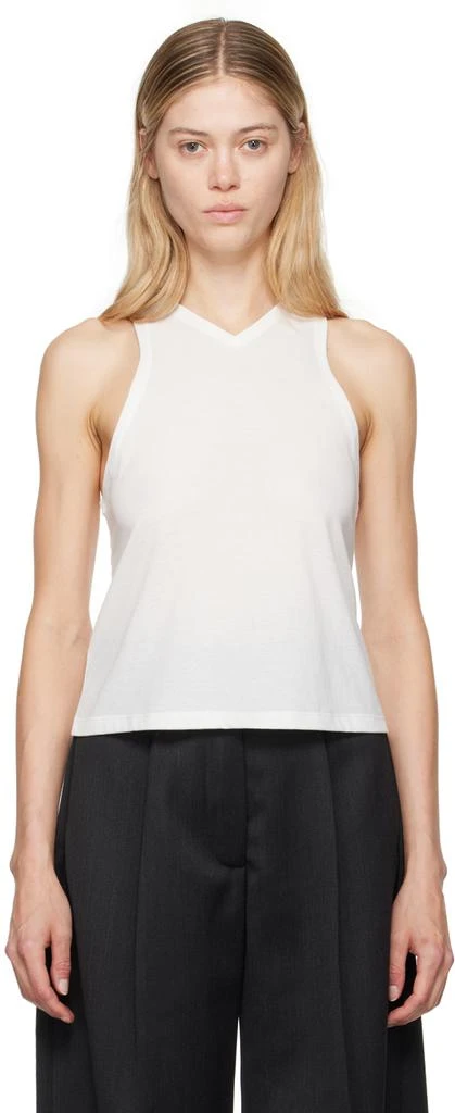Khaite White 'The Netta' Tank Top 1