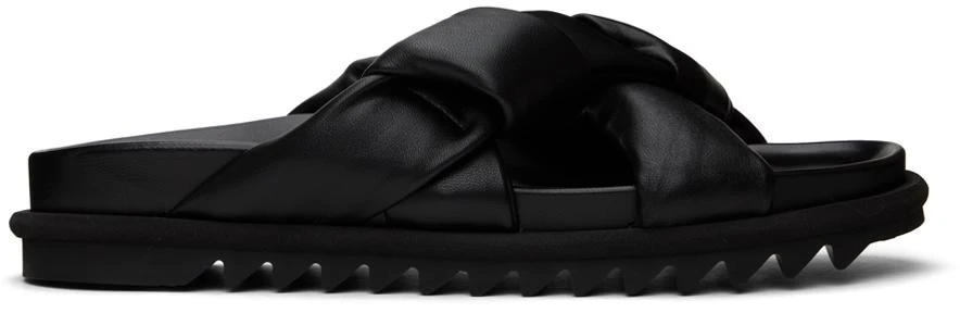 Dries Van Noten Black Padded Sandals 1