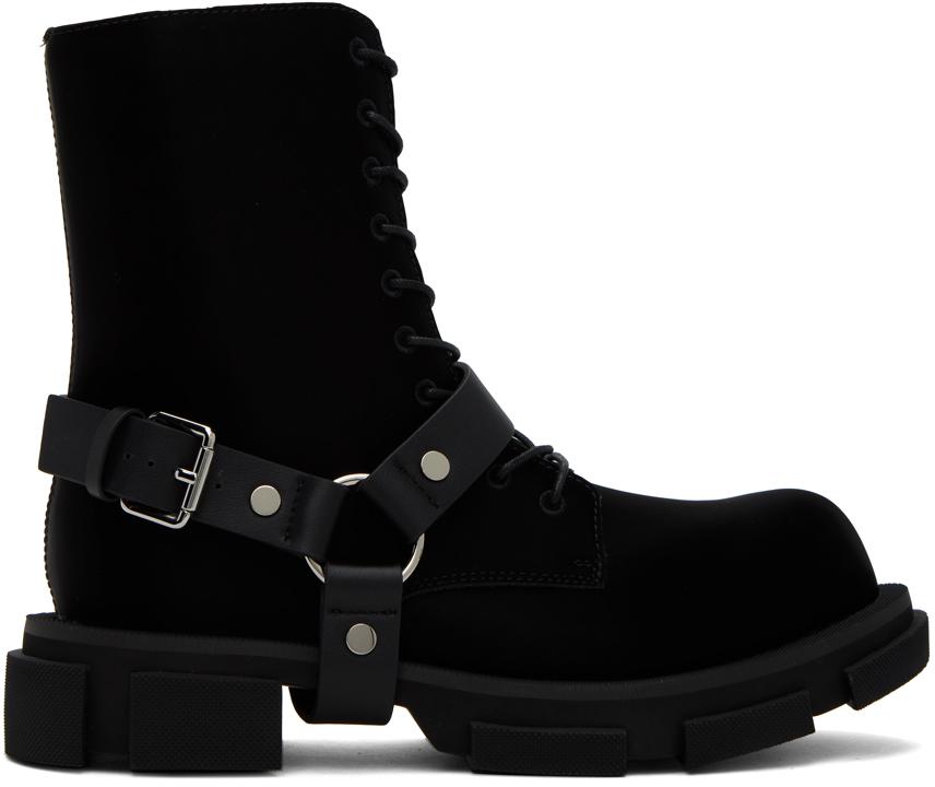 BOTH Black Gao Harness Boots