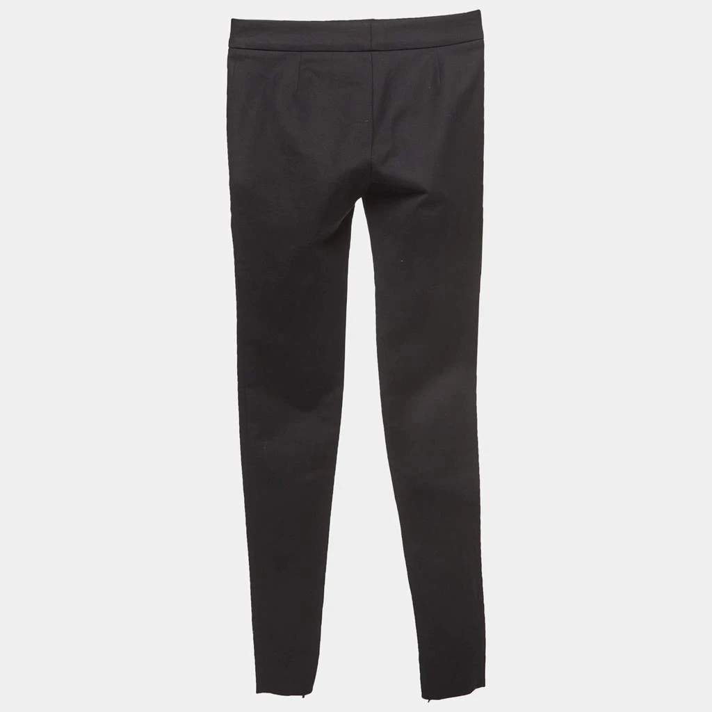 Gucci Gucci Black Cotton Zipper Detail Skinny Pants XS 2