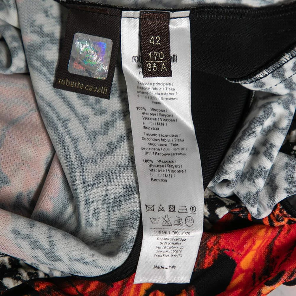 Roberto Cavalli Roberto Cavalli Multicolor Printed Jersey Long Sleeves Top M 6