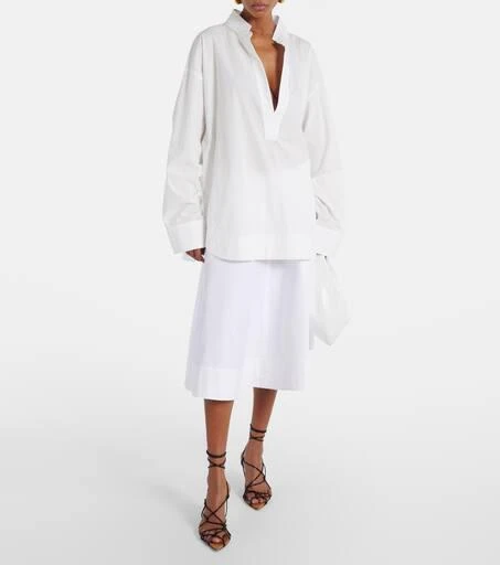 Khaite Olivia patent leather shoulder bag 5