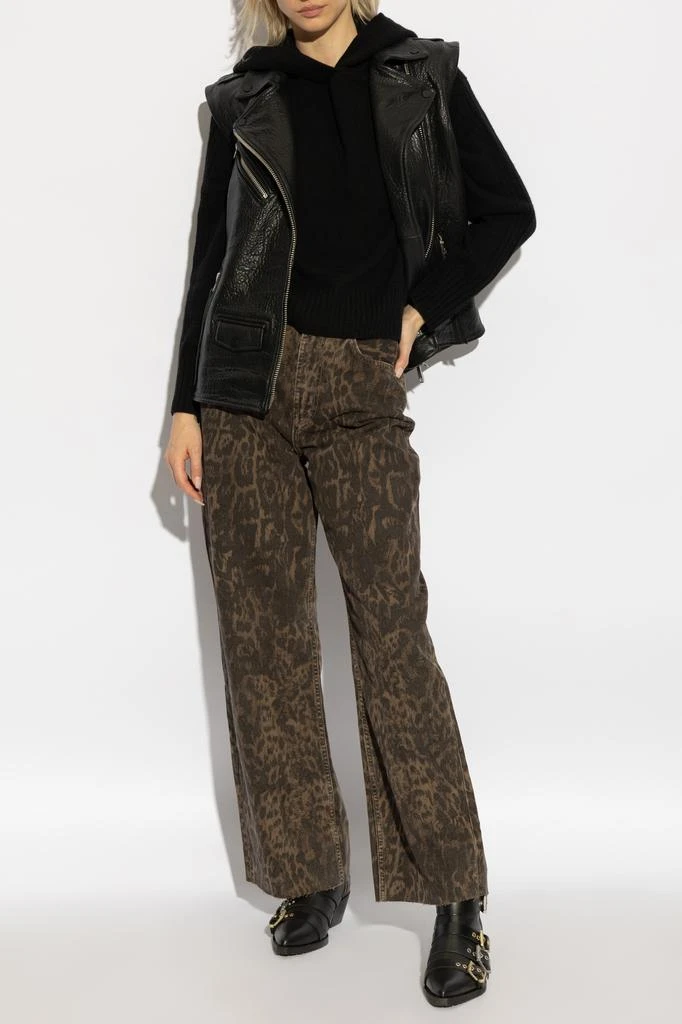 ALL SAINTS Leather vest Billie 2