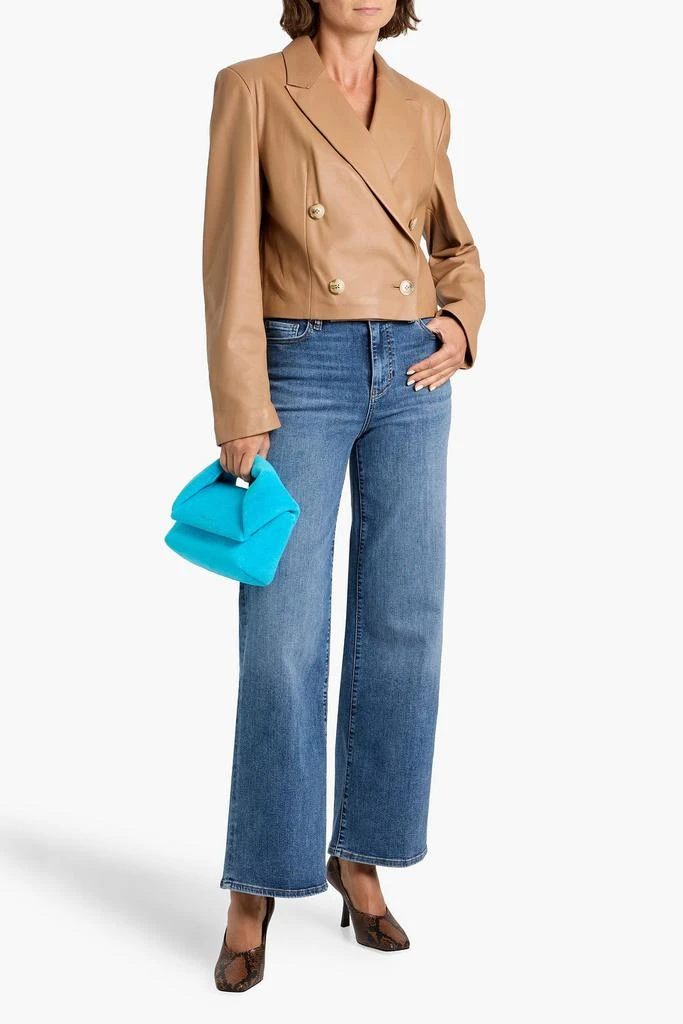 FRAME Le Slim Palazzo high-rise wide-leg jeans 2