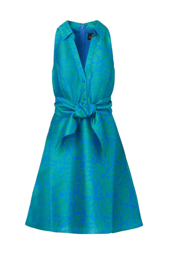 Adrianna Papell Tie front printed short dress 1