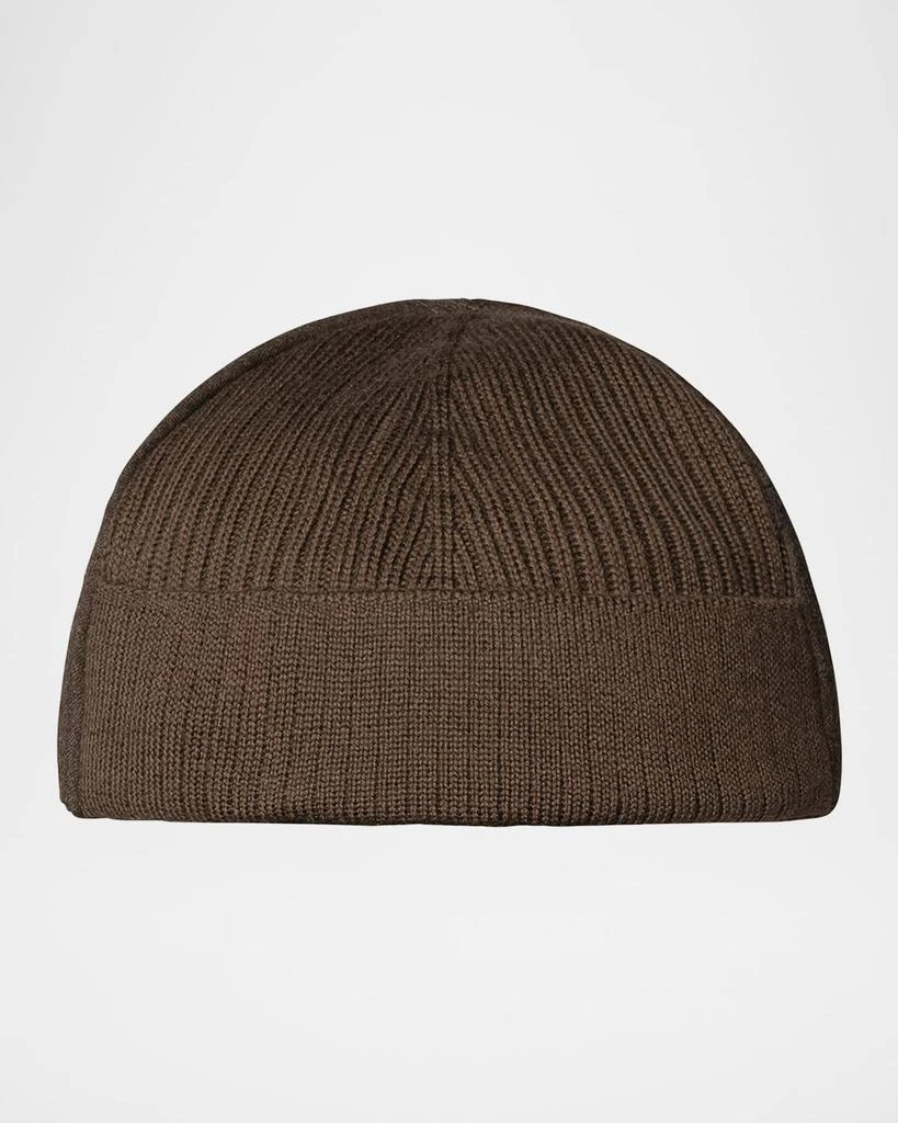 Eton Men's Knitted-Back Brushed Wool Baseball Cap 2