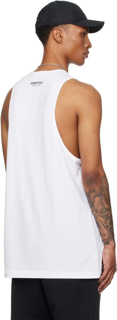 Essentials White Vintage Fit Tank Top 3
