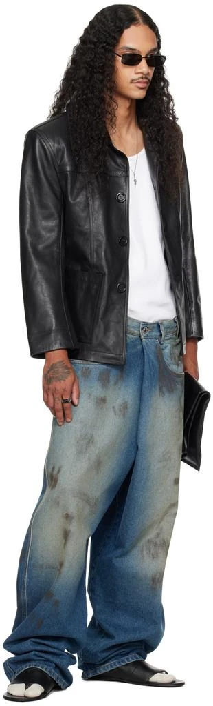 LU'U DAN Blue Kriss Kross Jeans 5