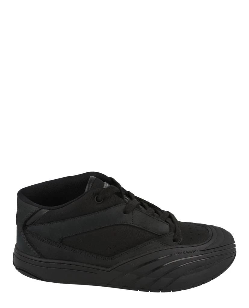 Givenchy Suede Trimmed Mid-Top Sneakers