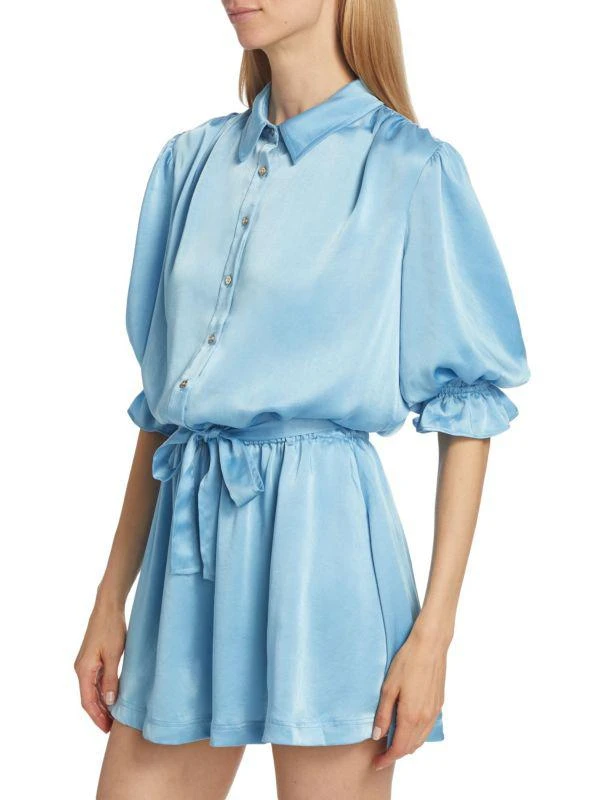 Ramy Brook Sky Satin Shirtdress 3