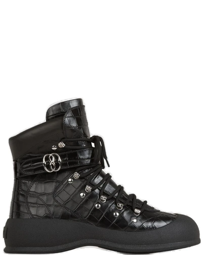 Bally Bally Clyff Embossed Round Toe Boots 1