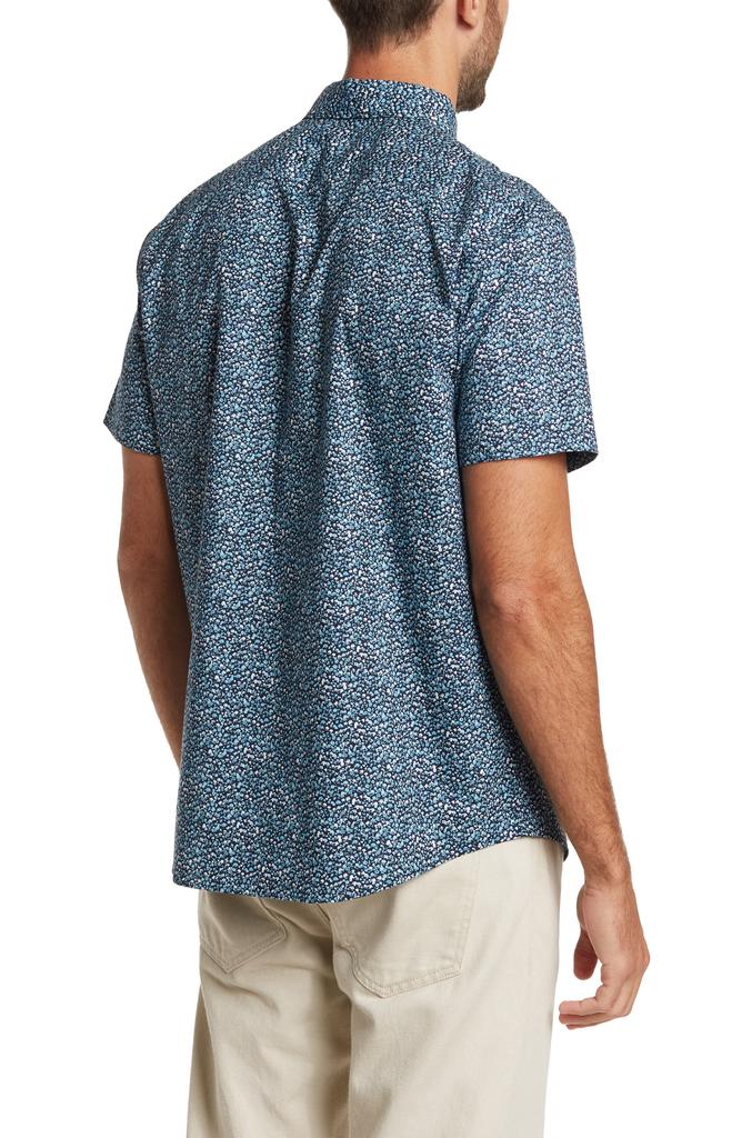 Original Penguin Short Sleeve Ditsy Floral Button-Up Shirt