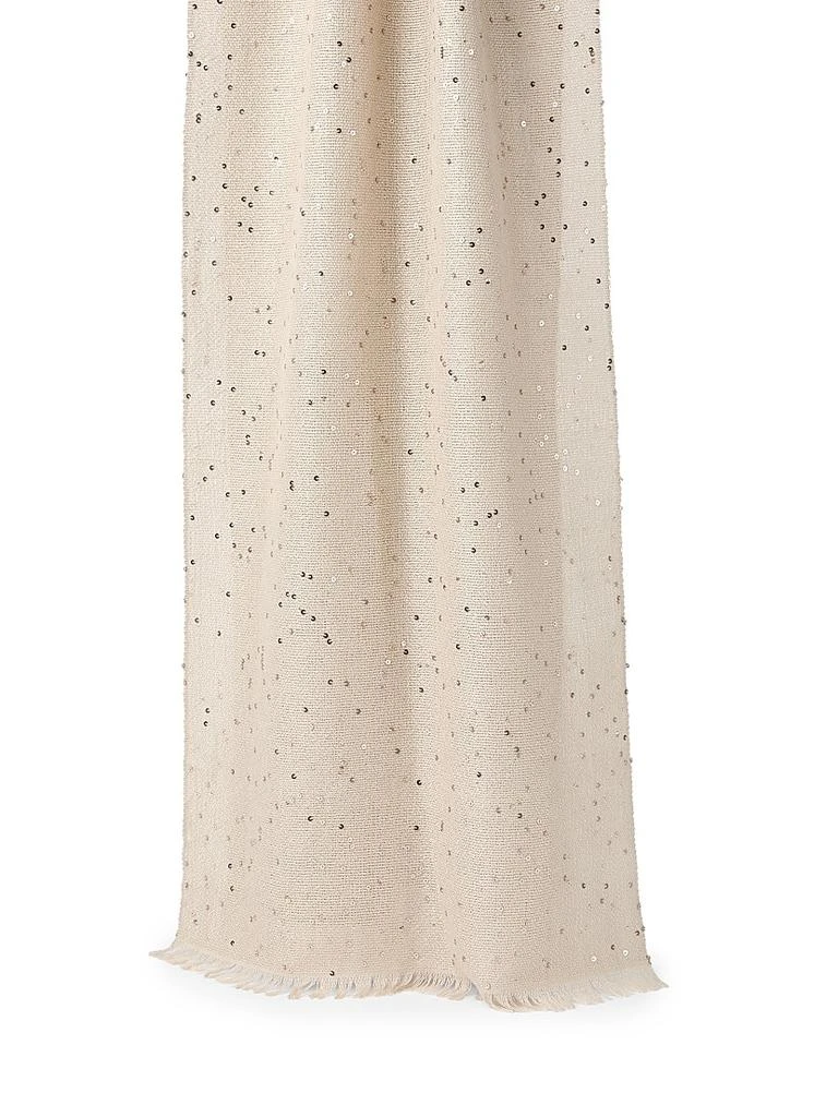 Brunello Cucinelli Cashmere and Silk Diamond Yarn Scarf 3