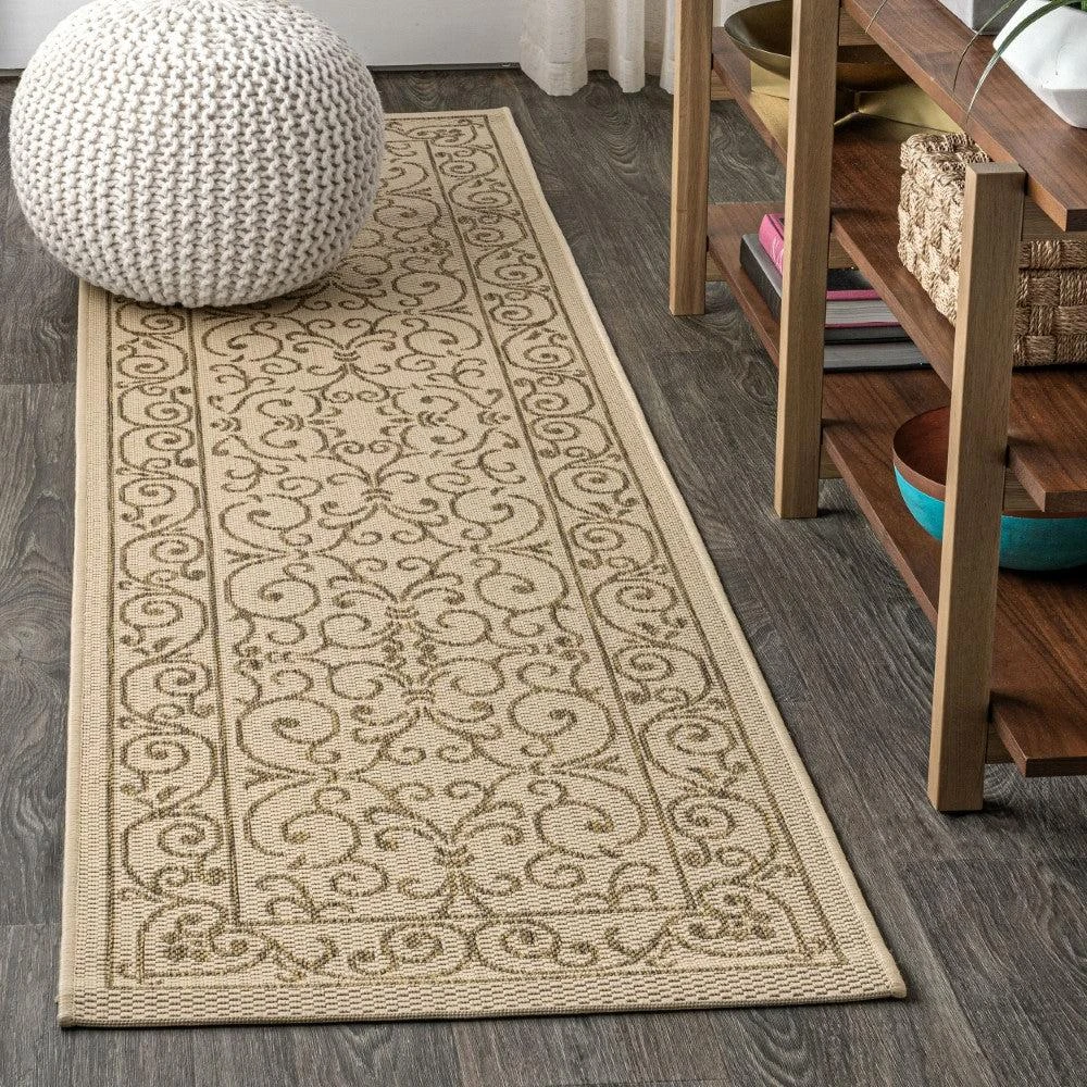JONATHAN Y Charleston Vintage Filigree Textured Weave Indoor/Outdoor Area Rug 13