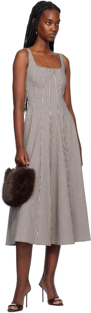 Staud Brown Wells Midi Dress 4