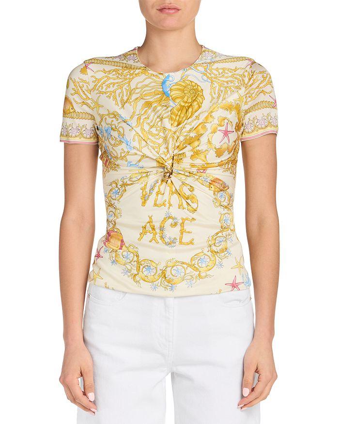 Versace Crystal-embellished jersey T-shirt - T-Shirts