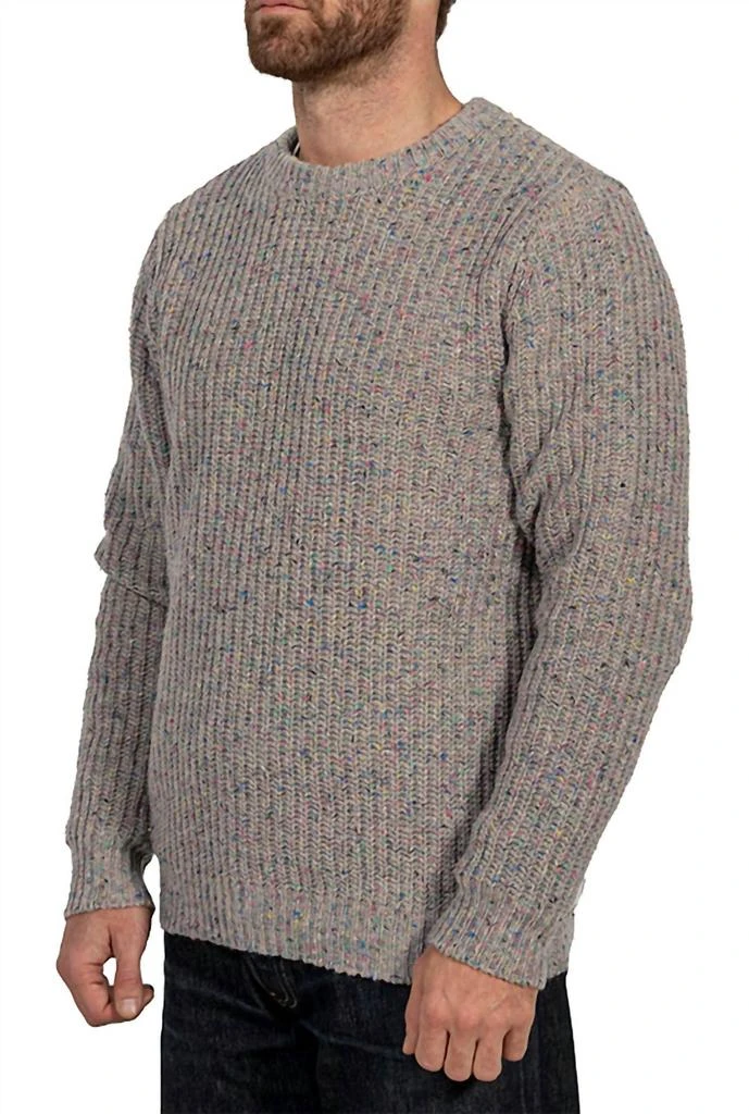 Schott Donegal Crewneck Sweater In Natural 3