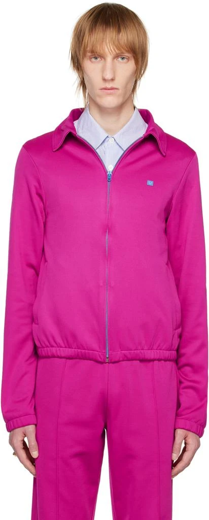 Acne Studios Pink Embroidered Track Jacket 1