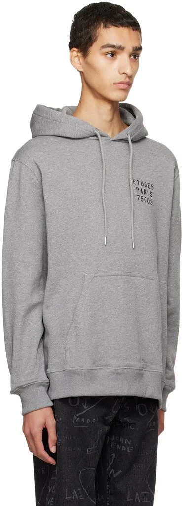Etudes Gray Small Stencil Klein Hoodie 2