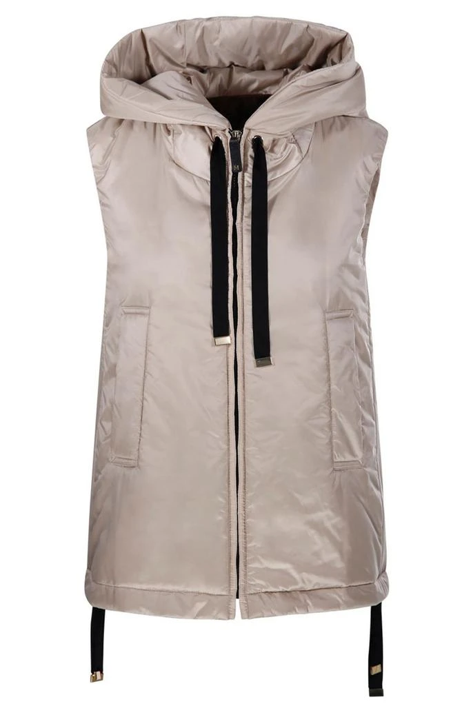 MAX MARA THE CUBE Max Mara The Cube Greengo Zip-Up Drawstring Gilet 1