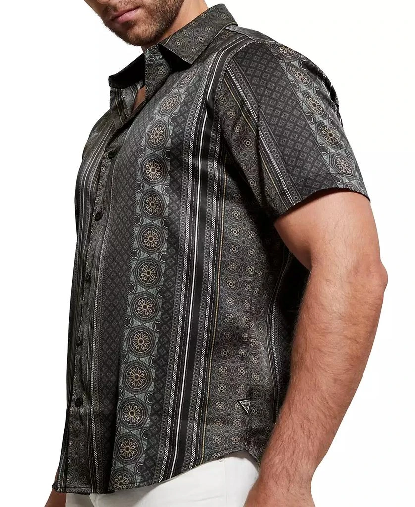 GUESS Men's Mosaic Stripe Shirt 3
