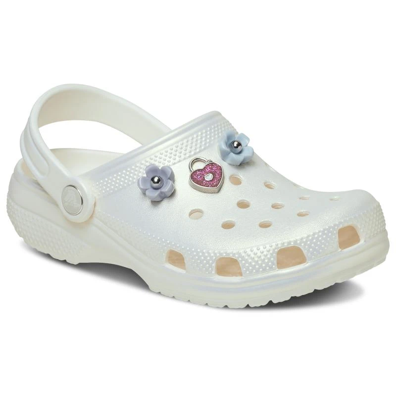 Crocs Crocs Classic Iridescent Charm Clogs - Girls' Toddler 1