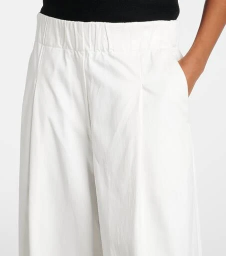 Dries Van Noten High-rise cotton wide-leg pants 4