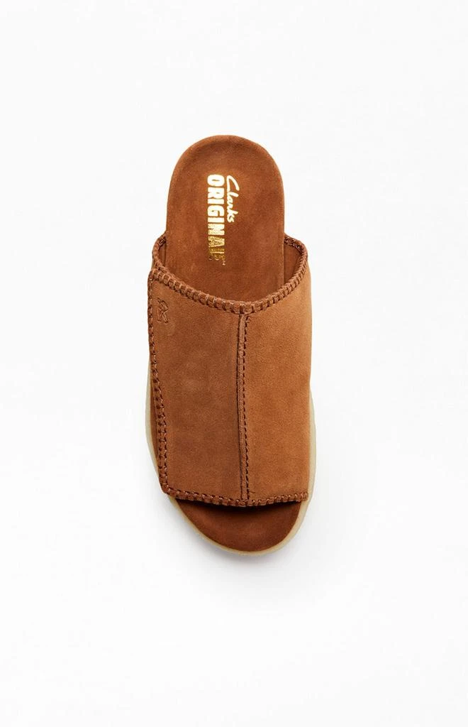 Clarks Overleigh Suede Slide Sandals 5