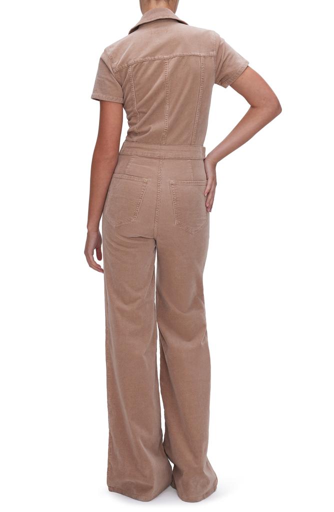 Good American Palazzo Corduroy Jumpsuit