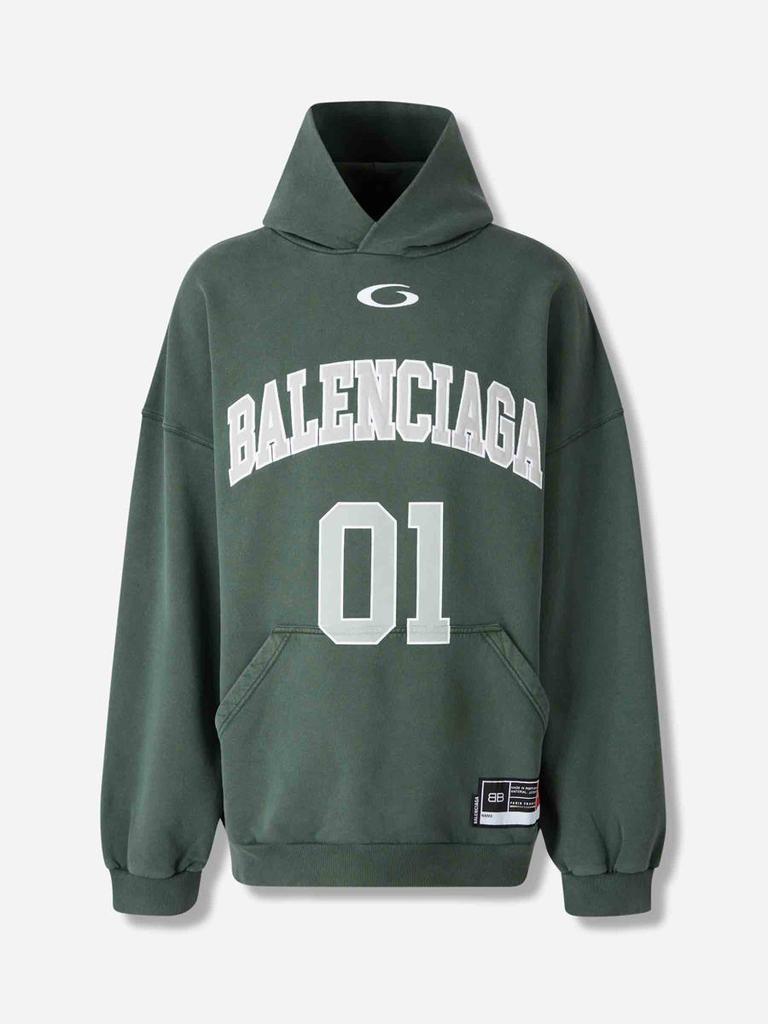 Balenciaga Planet Earth Zip-Up Hoodie Regular Fit - Free Balenciaga Planet Earth Zip-Up Hoodie Regular Fit - Free