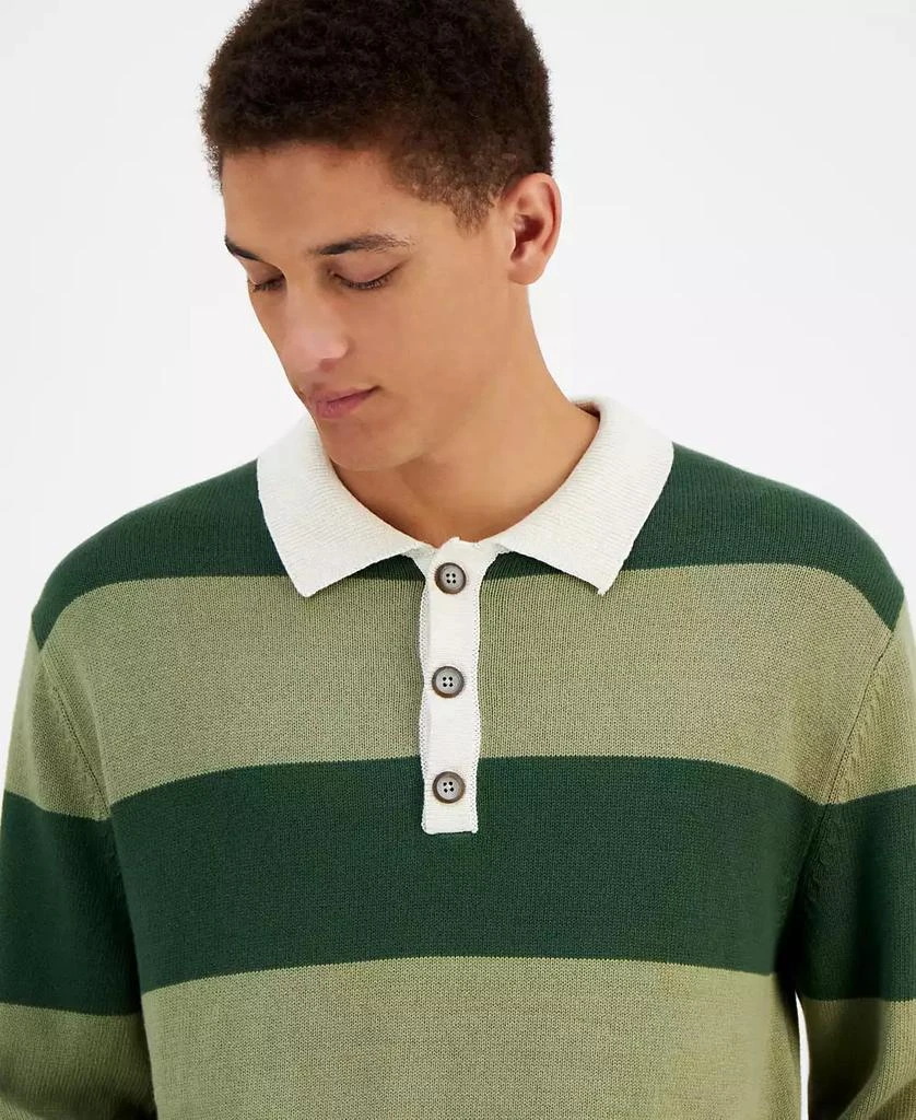 Sun + Stone Men's Stripe Polo Sweater, Created for Macy's 3