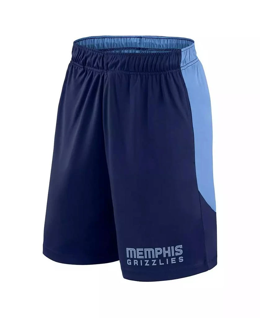 Logo Athletic Men's Navy Memphis Grizzlies Launch Performance Shorts 3