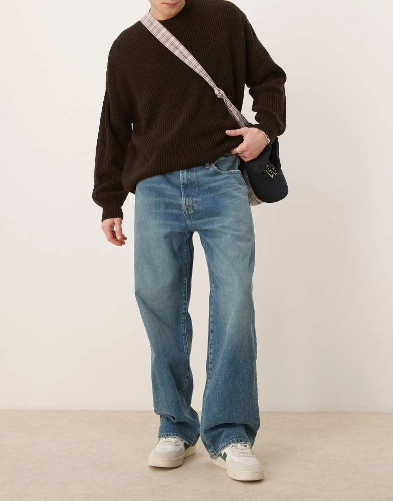 Abercrombie & Fitch Abercrombie & Fitch baggy jeans in washed blue 1