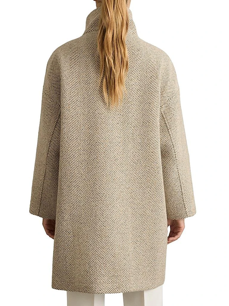 REISS Amora Herringbone Wool-Blend Coat 5